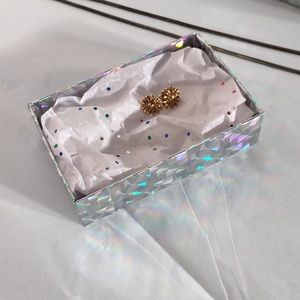 Gold sunflower studs